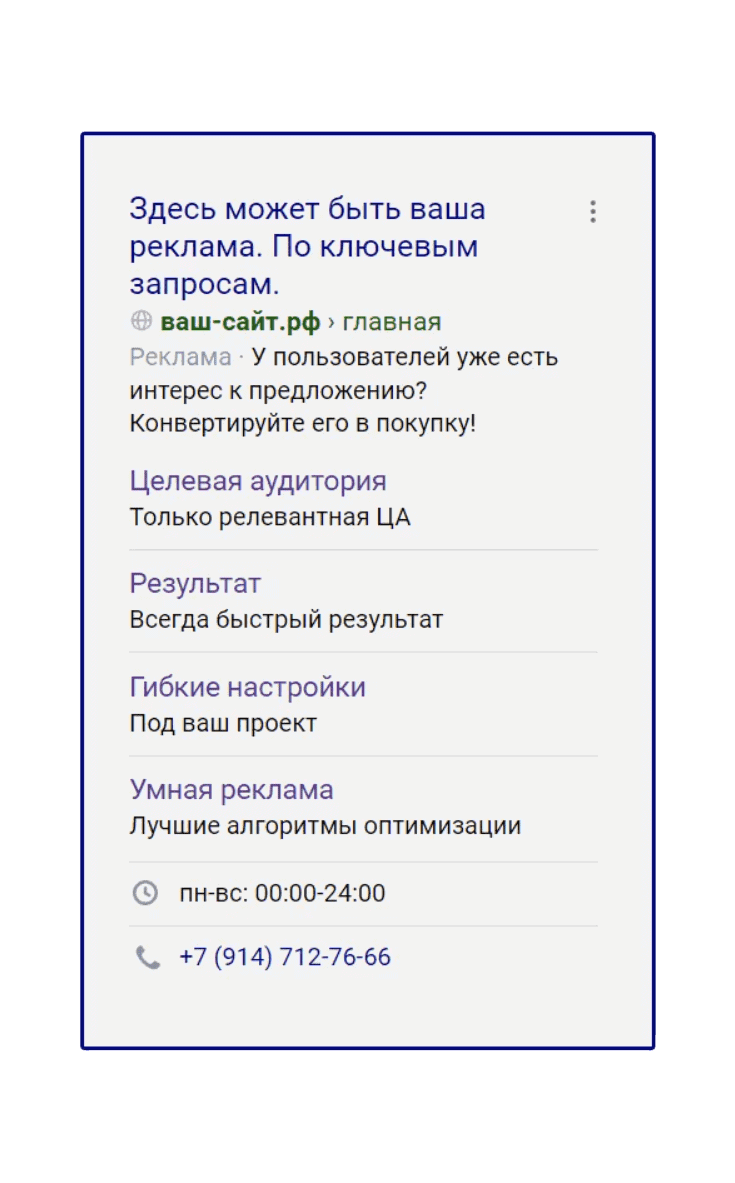 case GrixSMM, Настройка Яндекс Директ